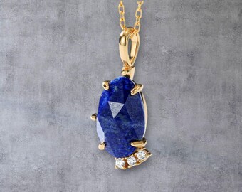 925 Sterling Silver Necklace | Gold Plated | Fashion Pendant 22x10.3mm