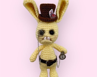 White Rabbit – Keeper of Time | Victorian Steampunk Amigurumi