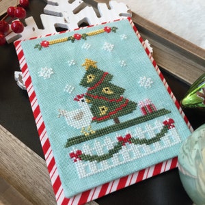 Oh Chickmas Tree Schema punto croce Holiday Hoedown Series: PDF Download immediato