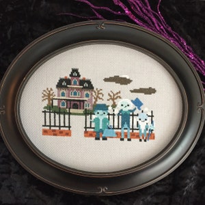 Haunted Manor Cross Stitch PDF Instant Download- Ride Inspired Parody