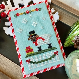 Frosty the Snow Ram Schema punto croce Serie Holiday Hoedown: PDF Download immediato