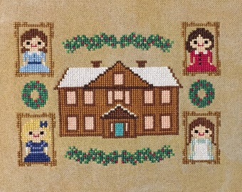 Little Women Cross Stitch Pattern- Literature Inspired PDF Instant Download