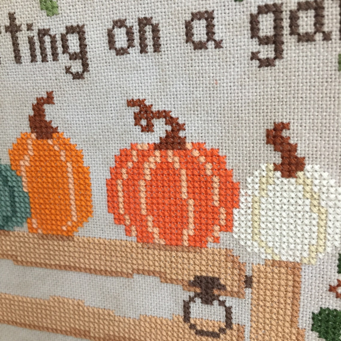 Five Little Pumpkins Cross Stitch Pattern PDF Instant Download | Etsy