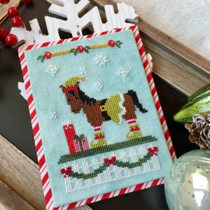 Whinny the Elf Cross Stitch Pattern Holiday Hoedown Series: PDF Instant Download