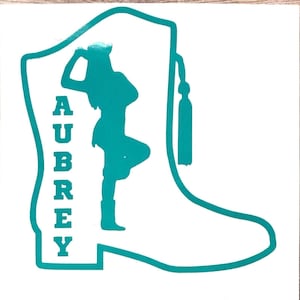 Drill Team Boot Vinyl Decal: Dance Squad Car, Cup, Decor