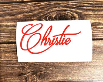 Custom Name Decal: Personalized Vinyl Sticker