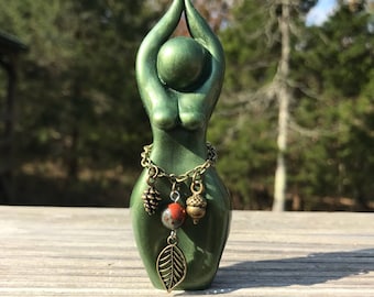 Divine Imperfections: Gaia Story Goddess Sculpture (statue, Gaea, Earth Goddess, Mother Earth, Earth Mother, figurine)