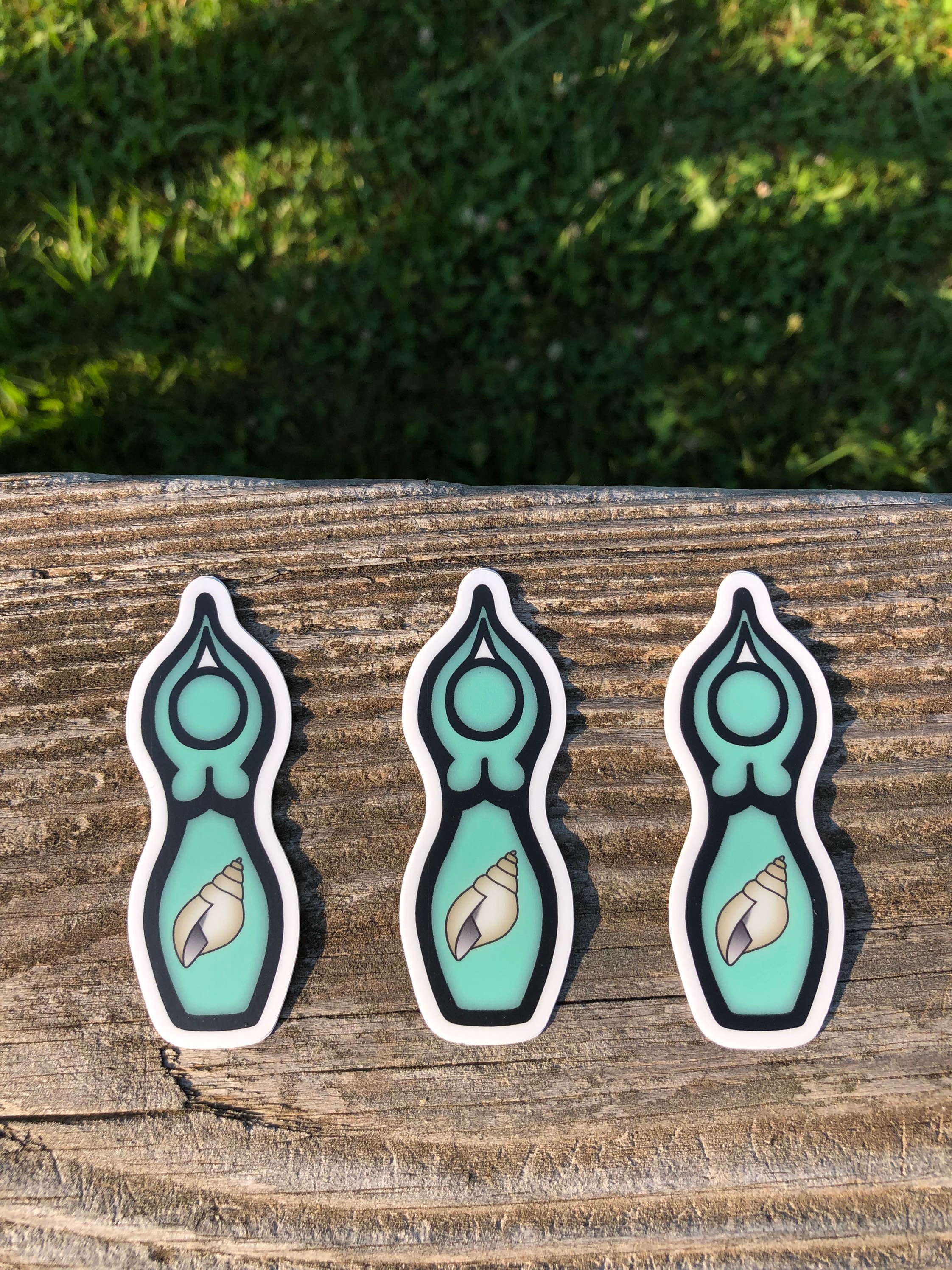 Seashell Story Goddess Sticker (Brigid’s Grove, Yemaya, Danu, Ondine,…