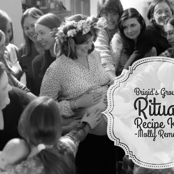 Ritual Recipe Kit for Women's Ceremonies (digital kit, mother blessings, maiden ceremony, menarche, crone, sagewoman)