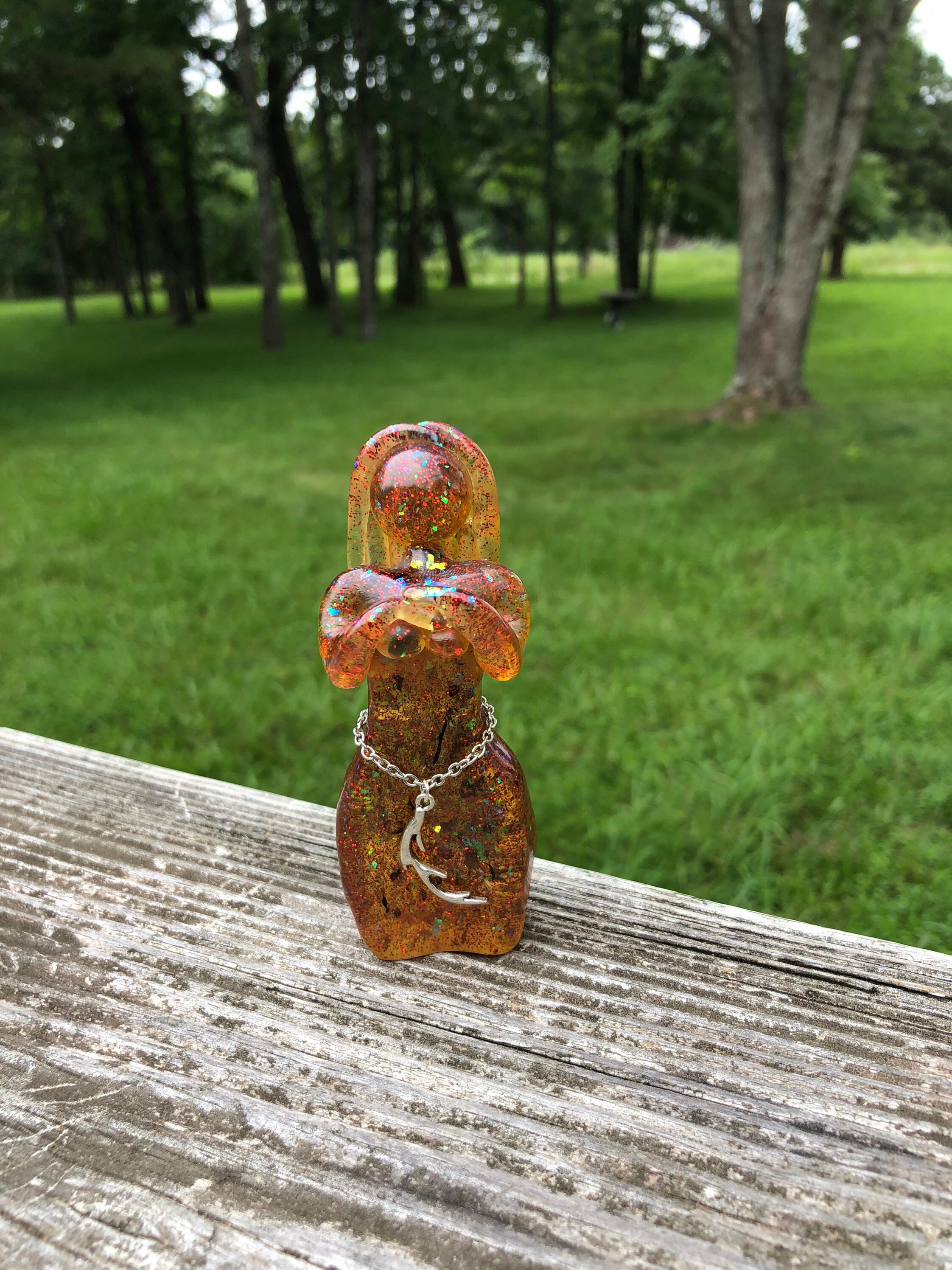 Fall Smoky Butterscotch Muse Goddess - She Listens (Mabon, fall equin…