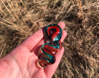 Shimmer Glass Snake (divine feminine, goddess, goddess magic, ritual, altar, serpent)