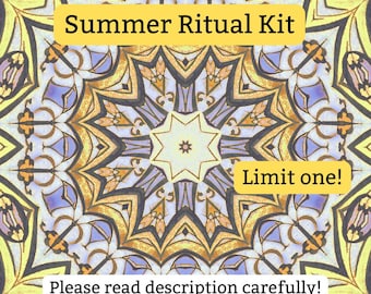 Summer Magic Surprise Ritual Kit, Litha, Creativity, and Tara (limit one please)