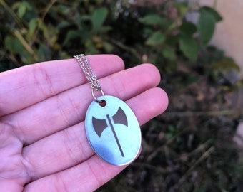 Labrys Double Headed Axe Pendant Charm (priestess, mother blessing, red tent, ritual, women's ceremony)