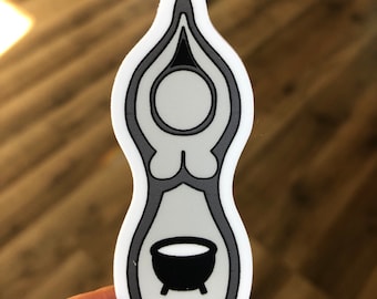 Cauldron Keeper Story Goddess Sticker (Brigid’s Grove, Cerridwen, Callieach, Yule, Solstice, goddess, moon priestess, journaling) #3