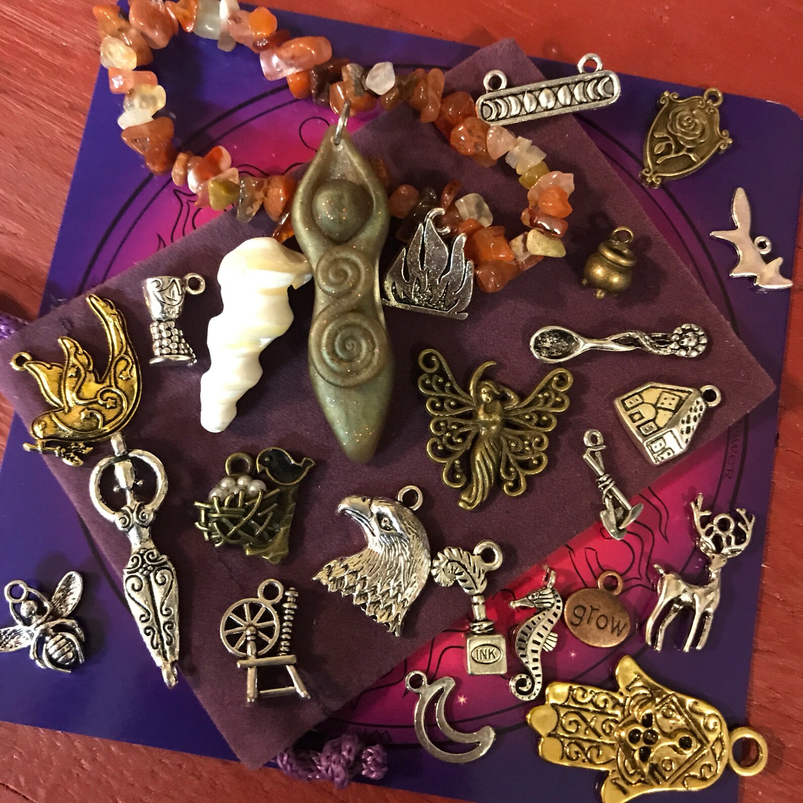 Trinket oracle starter kit charmcasting charms goddess etsy