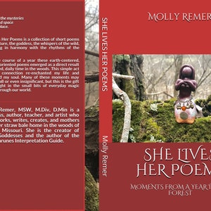 She Lives Her Poems Poetry Book, pocket edition ritual, earth-based, goddess, thealogy, ecofeminism, nature image 10