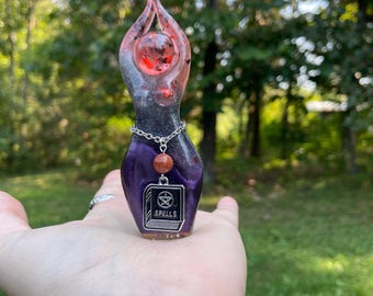 OOAK # 463 Spellbook Story Goddess Sculpture (figurine)