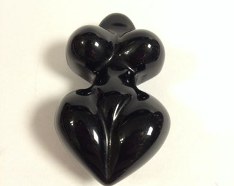 Obsidian stone goddess (fertility)