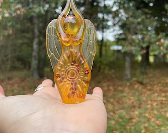 Harvest Moon Sovereign Goddess Statue ( autumn, sculpture, figurine, wings, angel)