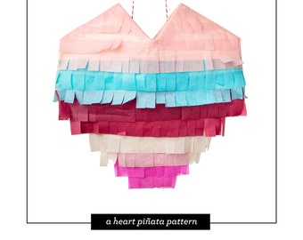 Heart piñata pattern