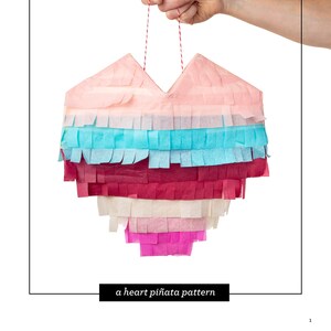 Heart piñata pattern