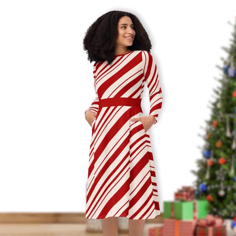 Retro Holiday Dress - Etsy