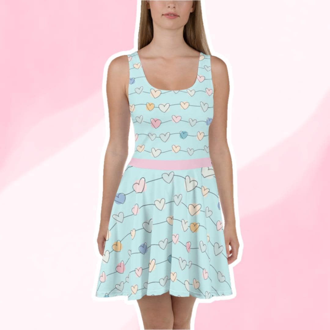 Fairytale Bliss Printed Skater Dress - 2 Colors