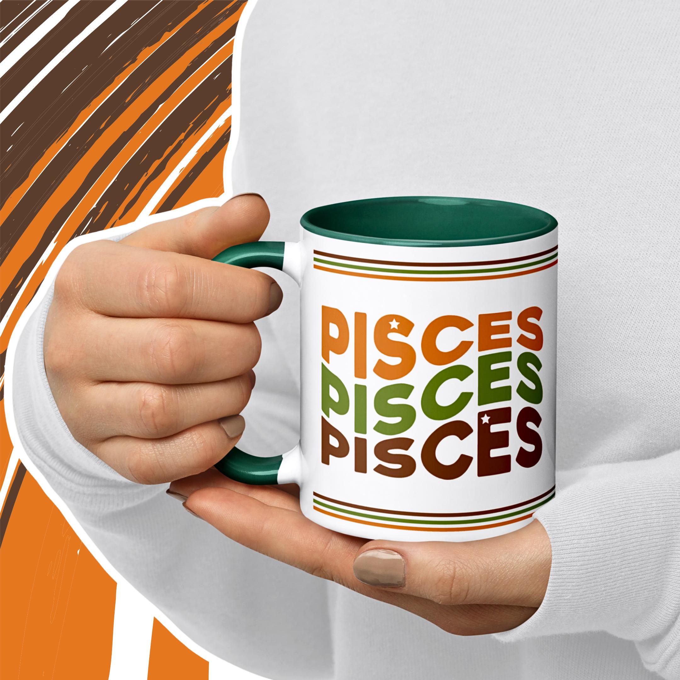 Mug Tasse à Café Signe Astrologique Poissons - Céramique, 325 Ml, Personnalisé, Fabriqué En France