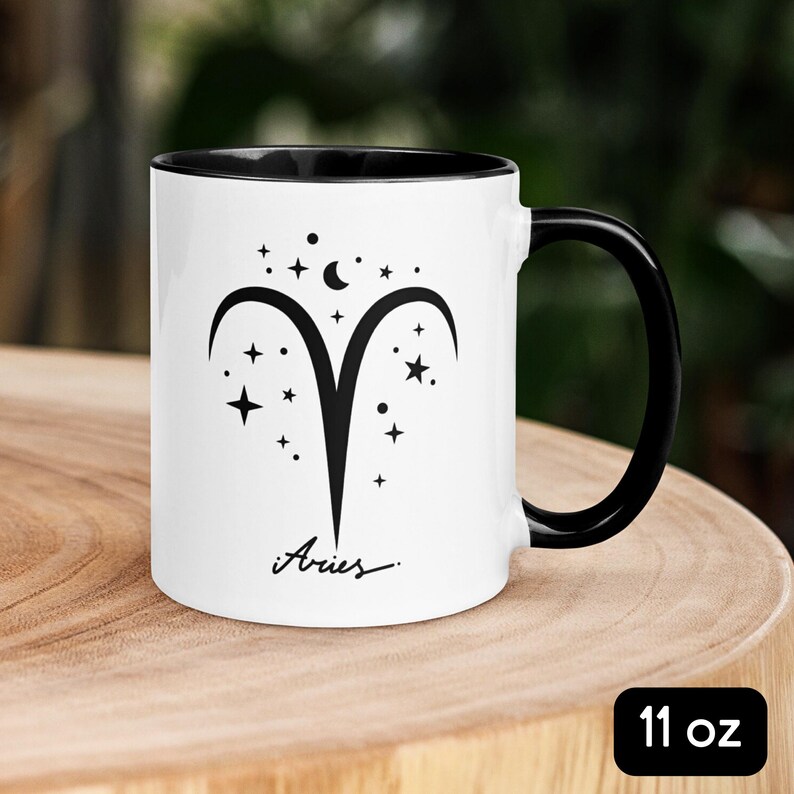 Aries Symbol Coffee Mug: Zodiac Star Sign Gift - Etsy