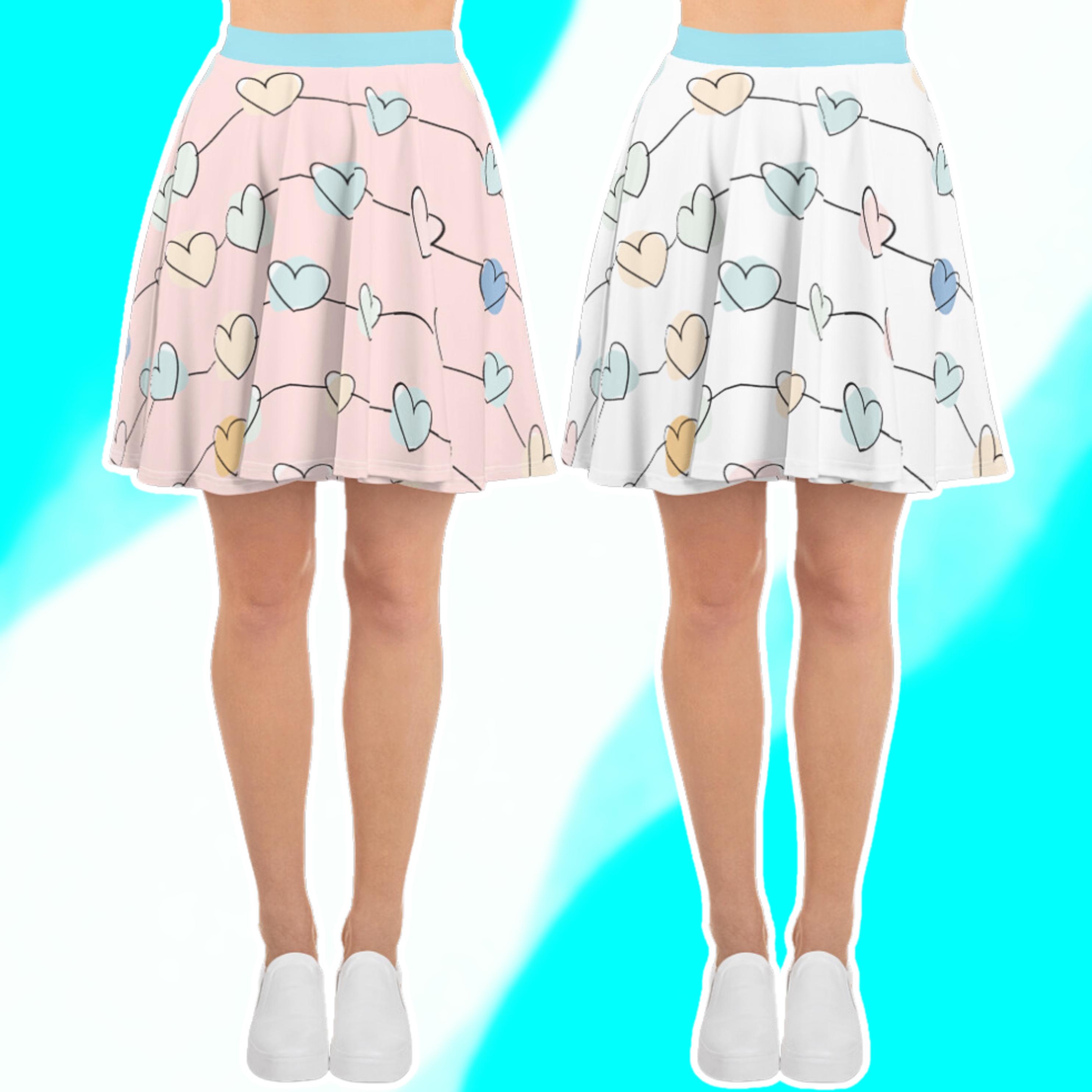 Pastel Heart Skirt - Etsy