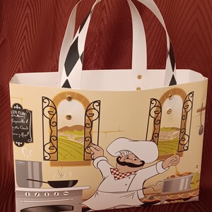 Bolso de mano, Cocina, Chef, Cocina - Bolsa de almuerzo, Tote de piscina, Tote de comestibles o refrigerios, Plástico / Vinilo 8x12x3 pulgadas,