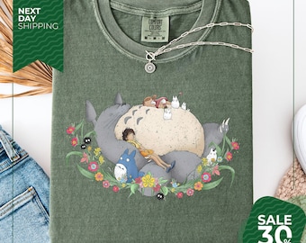 Comfort Colors®  My Neighbor Totoro Shirt | Studio Ghibli Shirt | Totoro Shirt | Catbus Shirt | Studio Ghibli Gift Shirt | Y2K Shirt