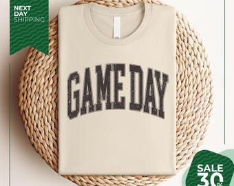 Game Day Shirt | Gameday Tee | Game Day Crewneck | Unisex Gameday Shirt | Varsity Retro Gameday Outfit | Football | Baseball | Softball