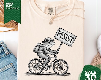 Comfort Colors® Portland Frog Resist Shirt | Freedom Frog Shirt | Due Process Tee | Anti Maga Shirt | Anti Trump Shirt | Frog Series Vol 1.