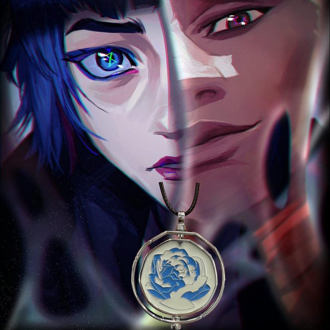 Arcane Necklace Powder & Ekko Pendant Arcane Gift Arcane Pendant Blue ...