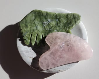 100% Natural Stone Gua Sha - Comb | Stone Massage Tool | Anti Aging | Sculpting Tool | Wrinkles | Reduce Puffiness | Gifts under 20 for Her
