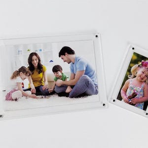 Magnetic Custom Acrylic Instax Mini Photo Frame – Back-to-School Student Closet/Locker Picture, Name Tag