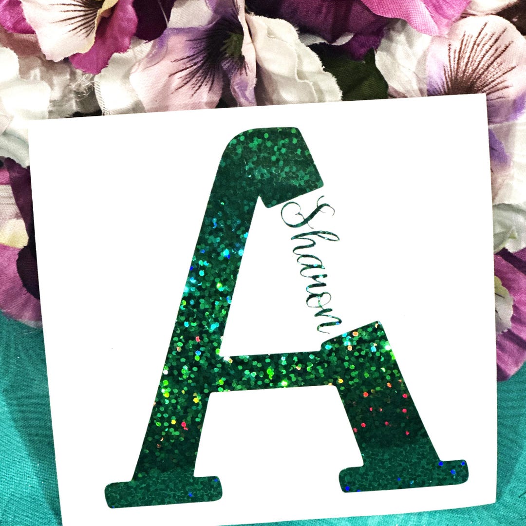 Letter Decal for Car, Trucks, Laptop, Custom Initials & Names, Vinyl ...