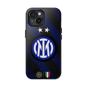 Custodia per telefono a tema calcio, regalo per tifosi dell'Inter, cover protettiva per gli amanti del calcio, accessori sportivi, accessorio con logo della squadra
