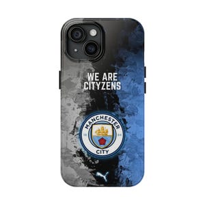 Fußball Handyhülle, ManCent City, Club Logo, - Sport Handyhülle, Fußball Fan Geschenk, Smartphone Schutzhülle, Handy nach Maß