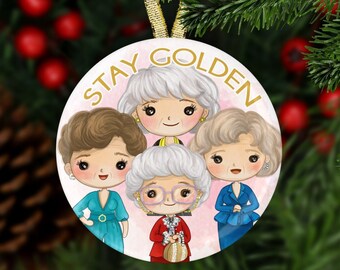 The Golden Girls Ornament - Holiday Ornament, Christmas Tree Ornament, Holiday Keepsake, TV Show Ornament, Gifts Under 10
