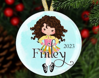 Personalized Irish Dancer Ornament, Christmas Ornament, Tree Decoration, Child Ornament, Dance Ornament, Stocking Stuffer Gift Idea