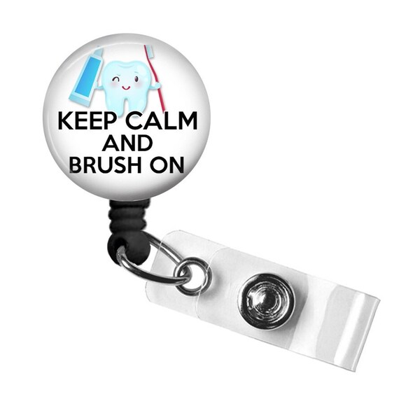 KEEP CALM DENTAL HYGIENIST PERSONALIZED RETRACTABLE ID BADGE HOLDER LANYARD KEEP CALM DENTAL HYGIENIST PERSONALIZED RETRACTABLE ID BADGE HOLDER LANYARD