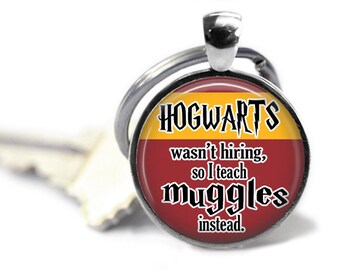 Quote, Charm Keychain, Gifts for Teachers, Geeky Gift, Hogwarts, Gifts for Book Lovers, Harry Potter Gifts for Her, Teacher Gifts