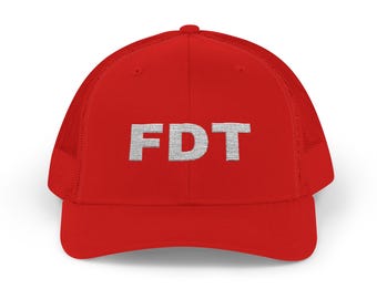 Zabawna czerwona czapka typu snapback FDT: czapka na protest polityczny