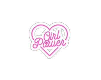 Pegatinas de Girl Power Feminista: Calcomanías de vinilo troqueladas