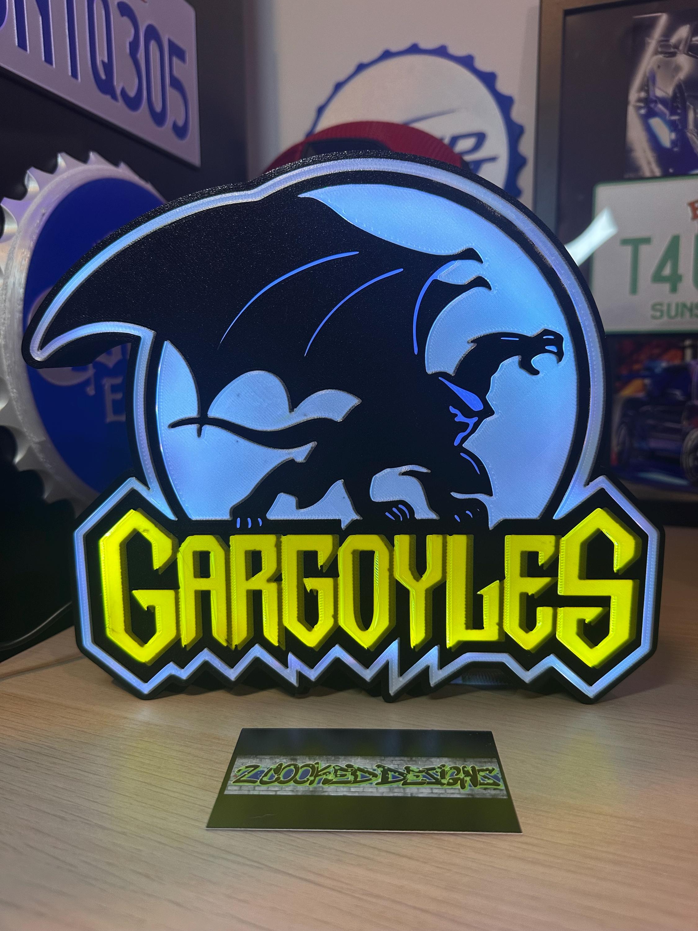 Gargoyles Cartoon USB Powered Lightbox - Etsy