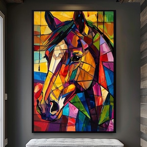 Horse Print Horse Gifts Horse Framed Art Canvas Wall Decor Interior Design Gift Idea Modern Unique Contemporary Art Animal Art Wall Art Gift