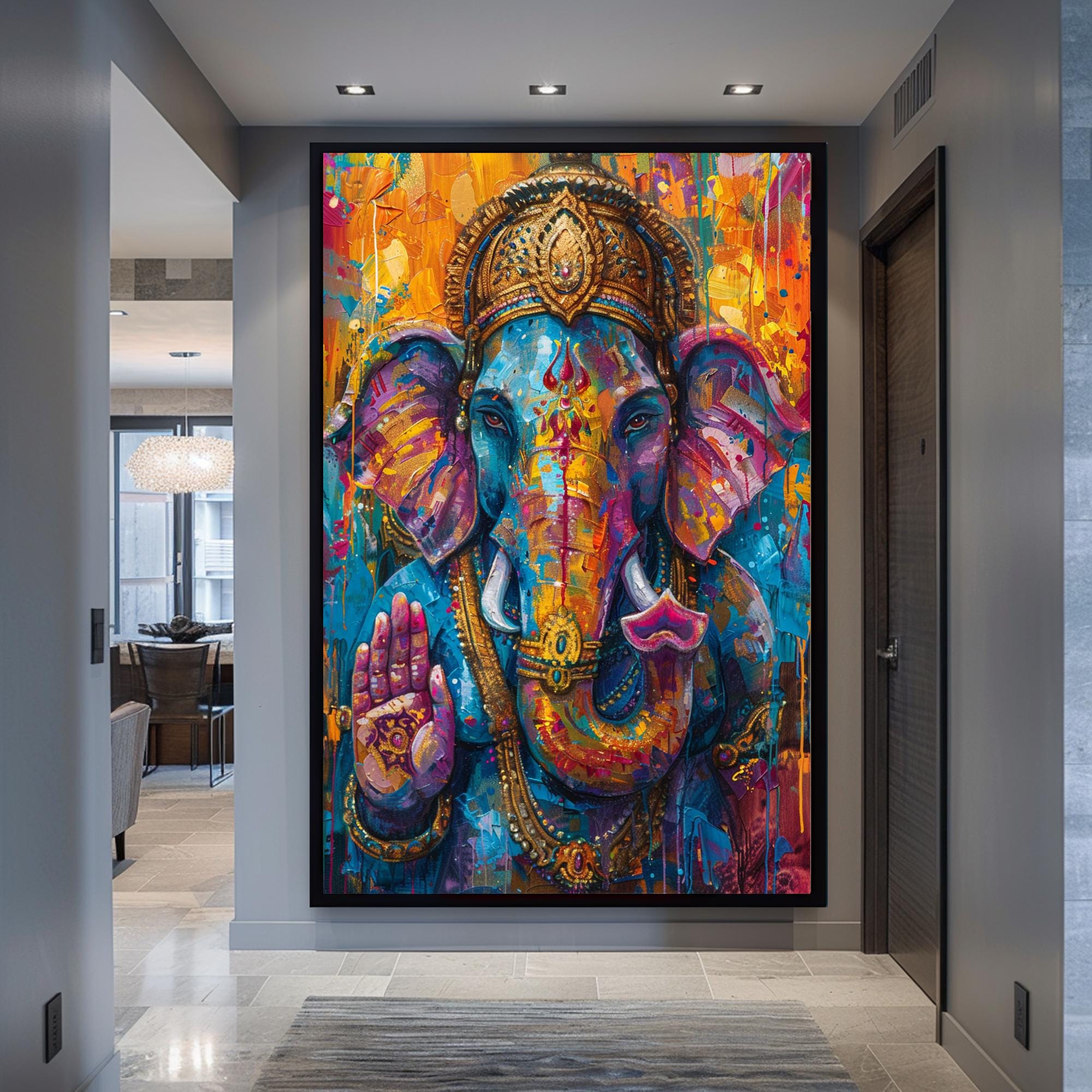 Ganesha 5 Piece Canvas - Etsy