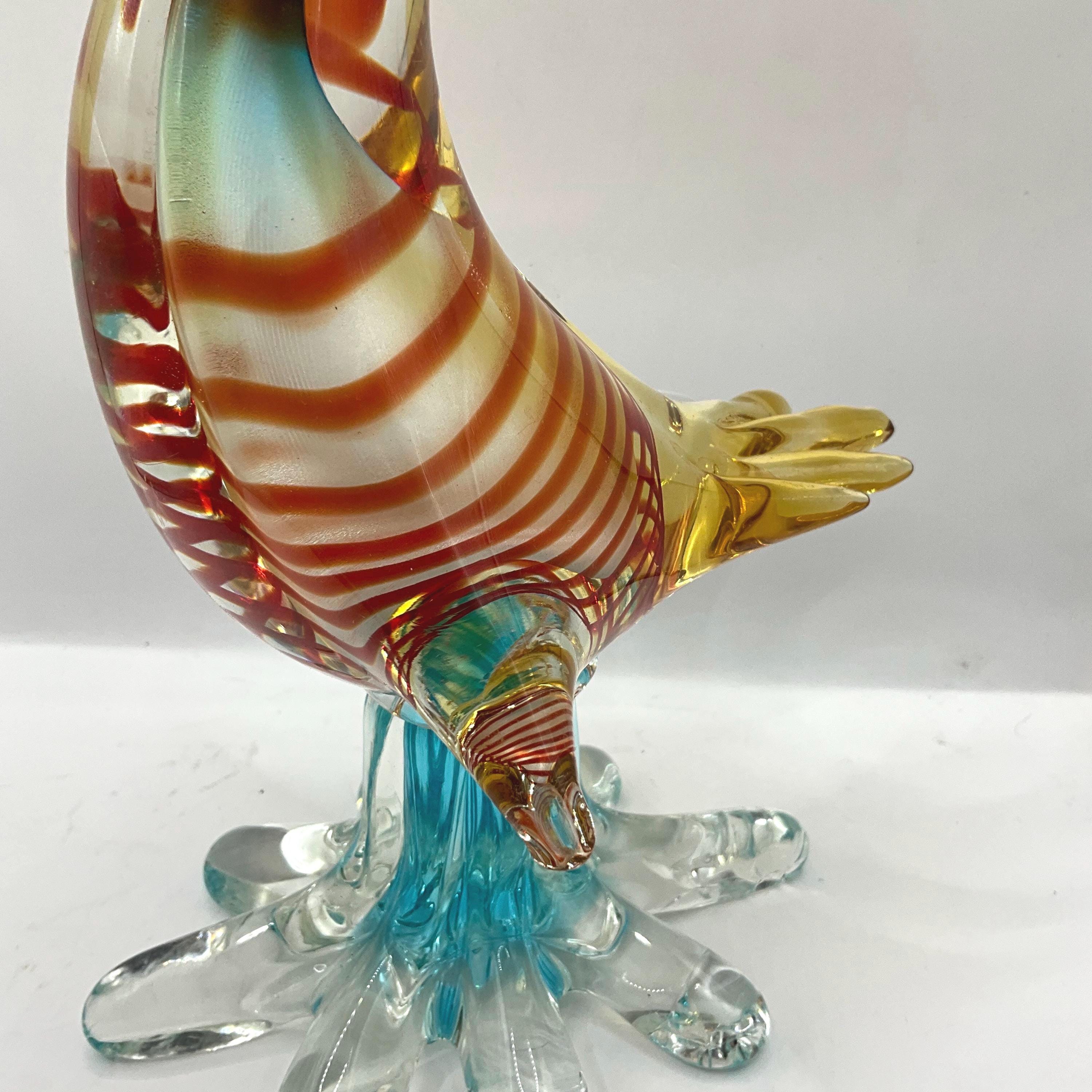 Vintage Murano Archimede Seguso Glass Bird Sculpture - Etsy